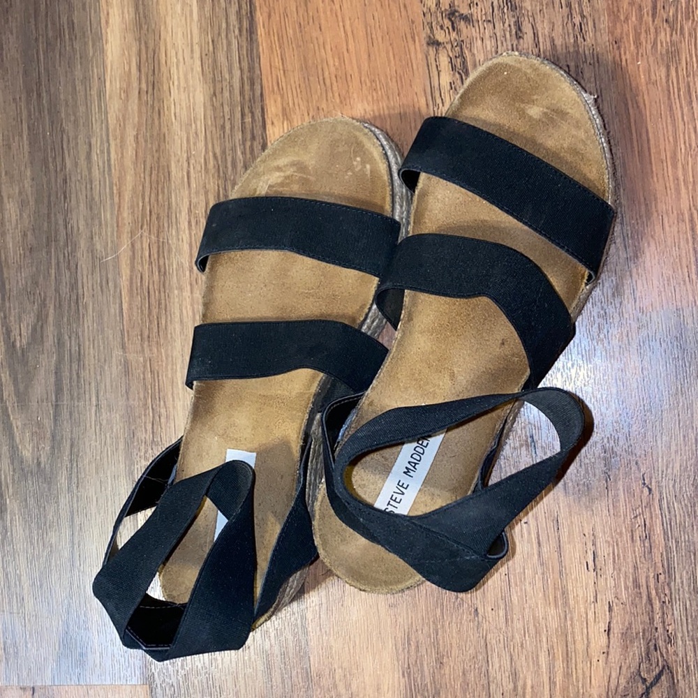Steve Madden Kimmie Black Sandals